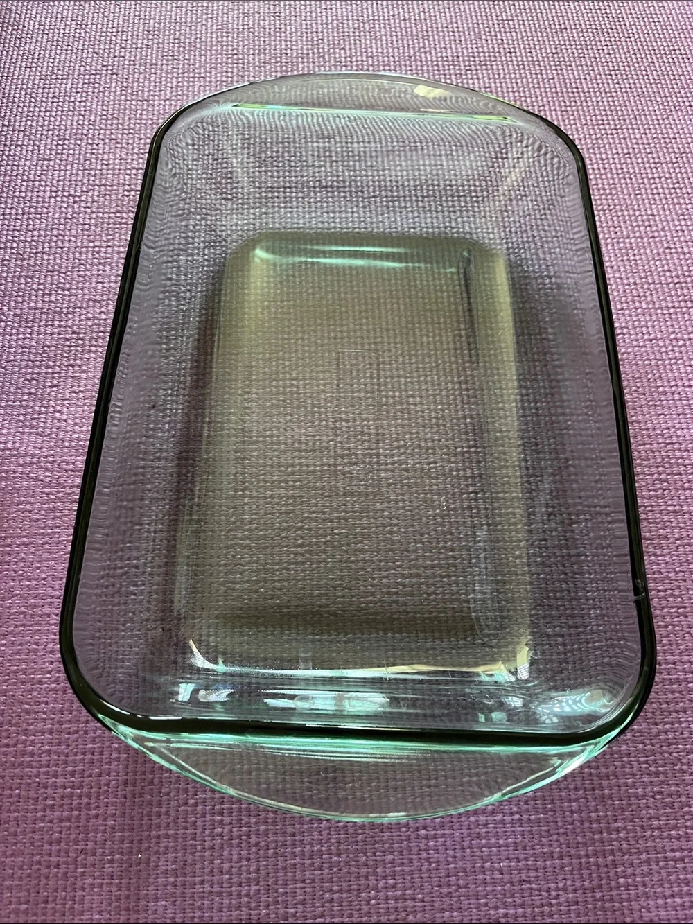Vintage Anchor Hocking Green Glass Baking Casserole Dish 3 Quart 9x13 Inch